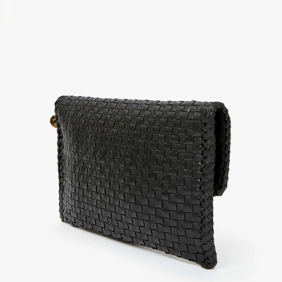 Clare V Black Woven Envelope Clutch - Picture 4 of 8